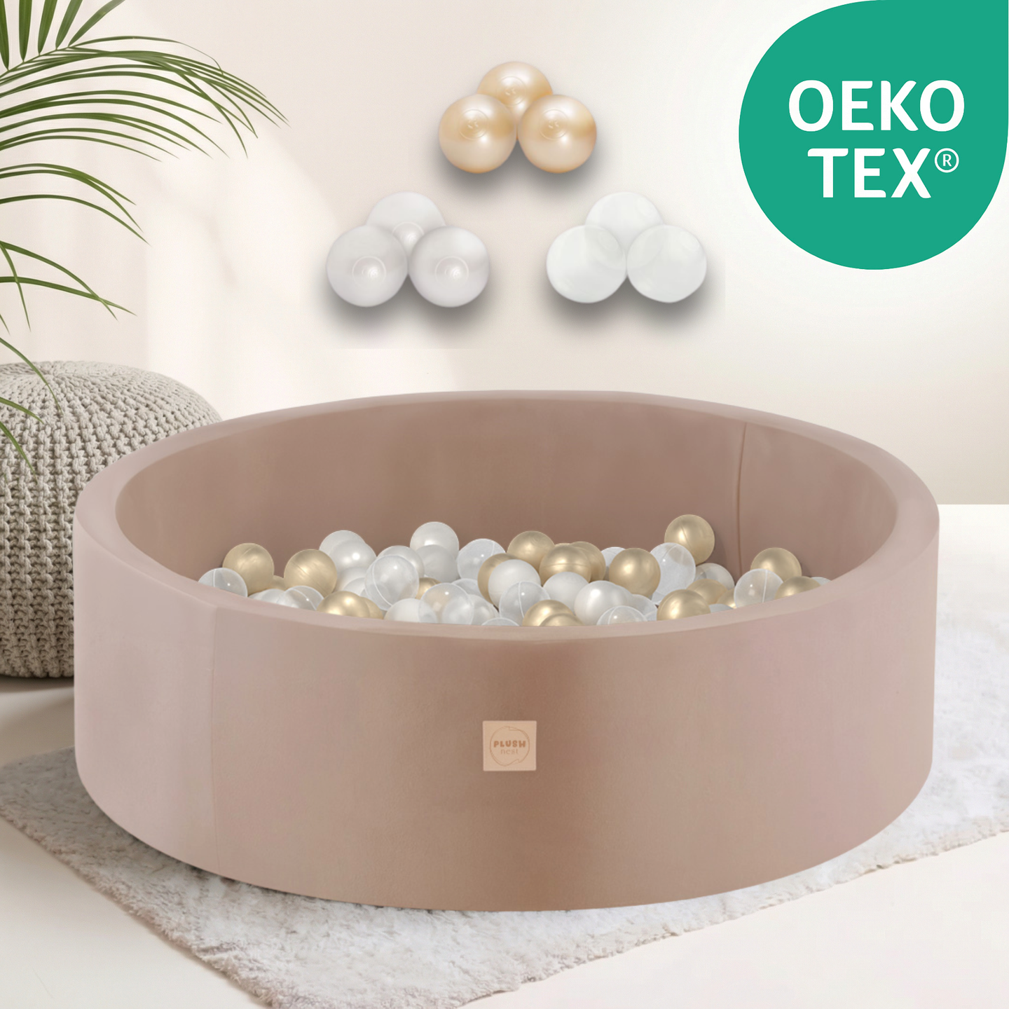 "Velvet Pool" Bällebad 90x30cm mit 200 Bällen