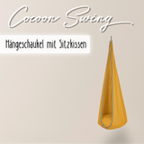 Cocoon Swing – Hängeschaukel aus Baumwolle mit Sitzkissen