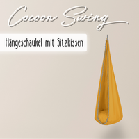 Cocoon Swing – Hängeschaukel aus Baumwolle mit Sitzkissen