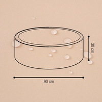 "Sunny Pool" wasserfestes Bällebad 90x30cm mit 200 Bällen