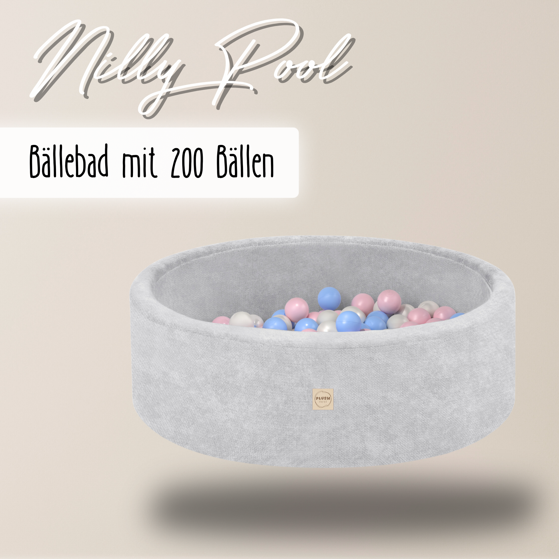 "Nilly Pool" Bällebad 90x30cm mit 200 Bällen