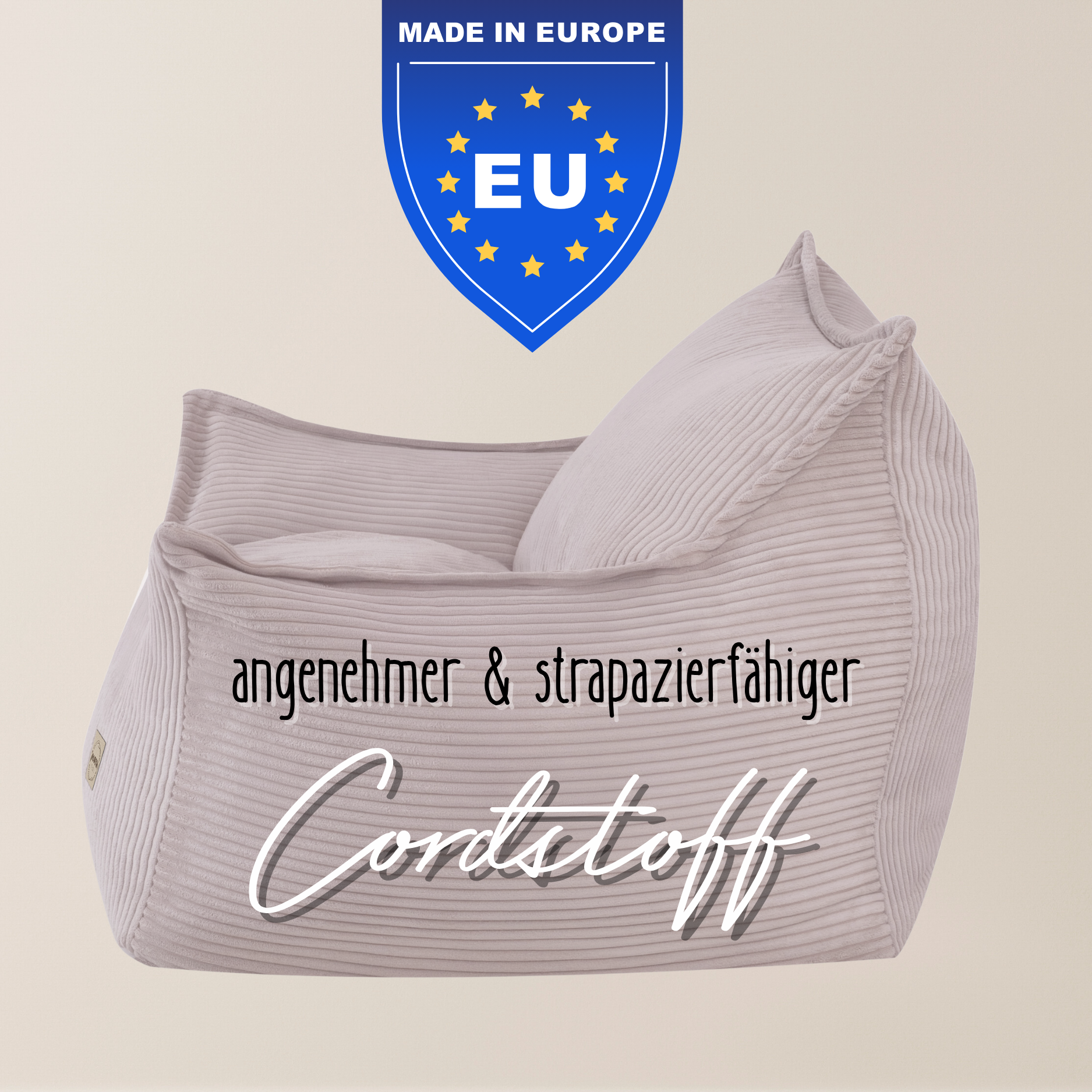 "Cordy Throne" bequemer Kinder-Relaxsessel 80x73x58cm