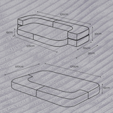 "Foldie Dream" Sofabett für Kinder 170×120 cm