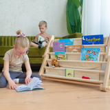 Montessori Bücherregal – Erweiterung für Kletterrahmen MOPITRI® & FIPITRI®