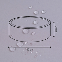 "Sunny Pool" wasserfestes Bällebad 90x30cm OHNE Bälle