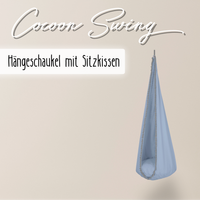 Cocoon Swing – Hängeschaukel aus Baumwolle mit Sitzkissen