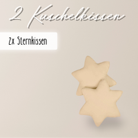 2er-Set Sternenkissen 40cm – 100% Baumwolle