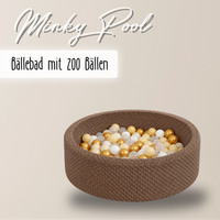 "Minky Pool" Bällebad 90x30cm mit 200 Bällen