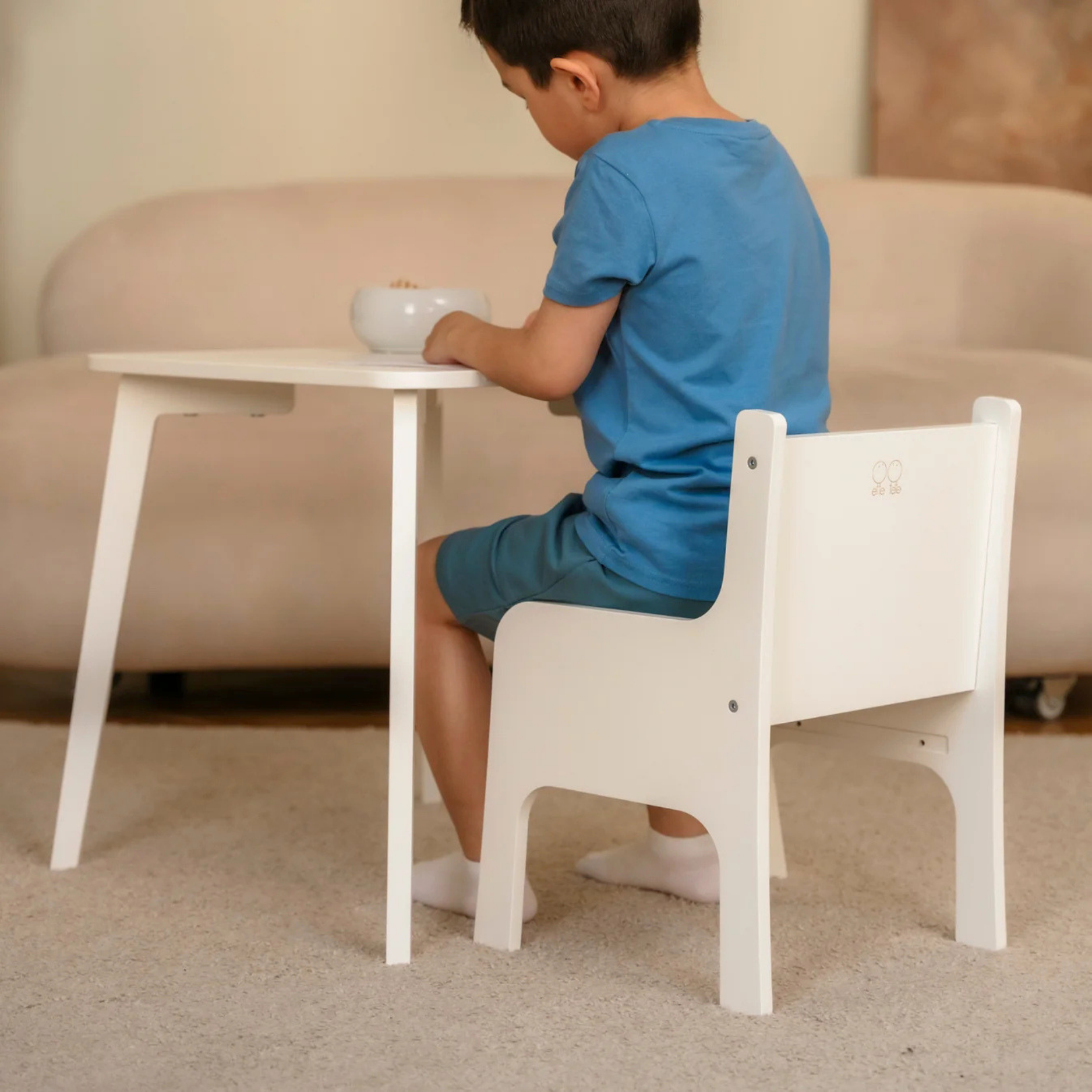 Tulla® Kinderstuhl – 3fach höhenverstellbarer Montessori Stuhl aus Holz