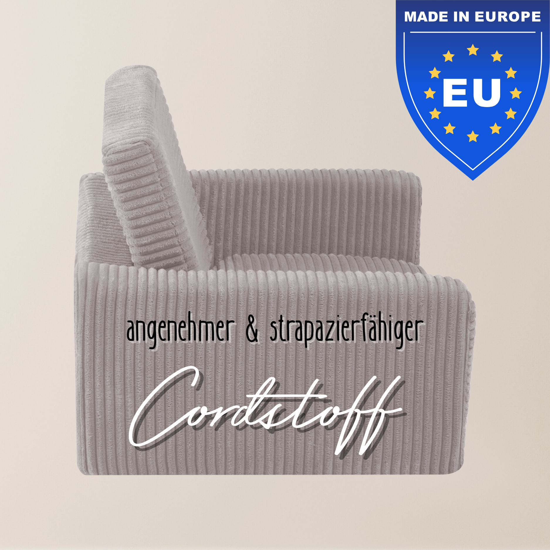 "Comfort Cubie" 2in1 Kindersessel mit Liegefunktion