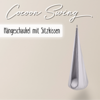 Cocoon Swing – Hängeschaukel aus Baumwolle mit Sitzkissen