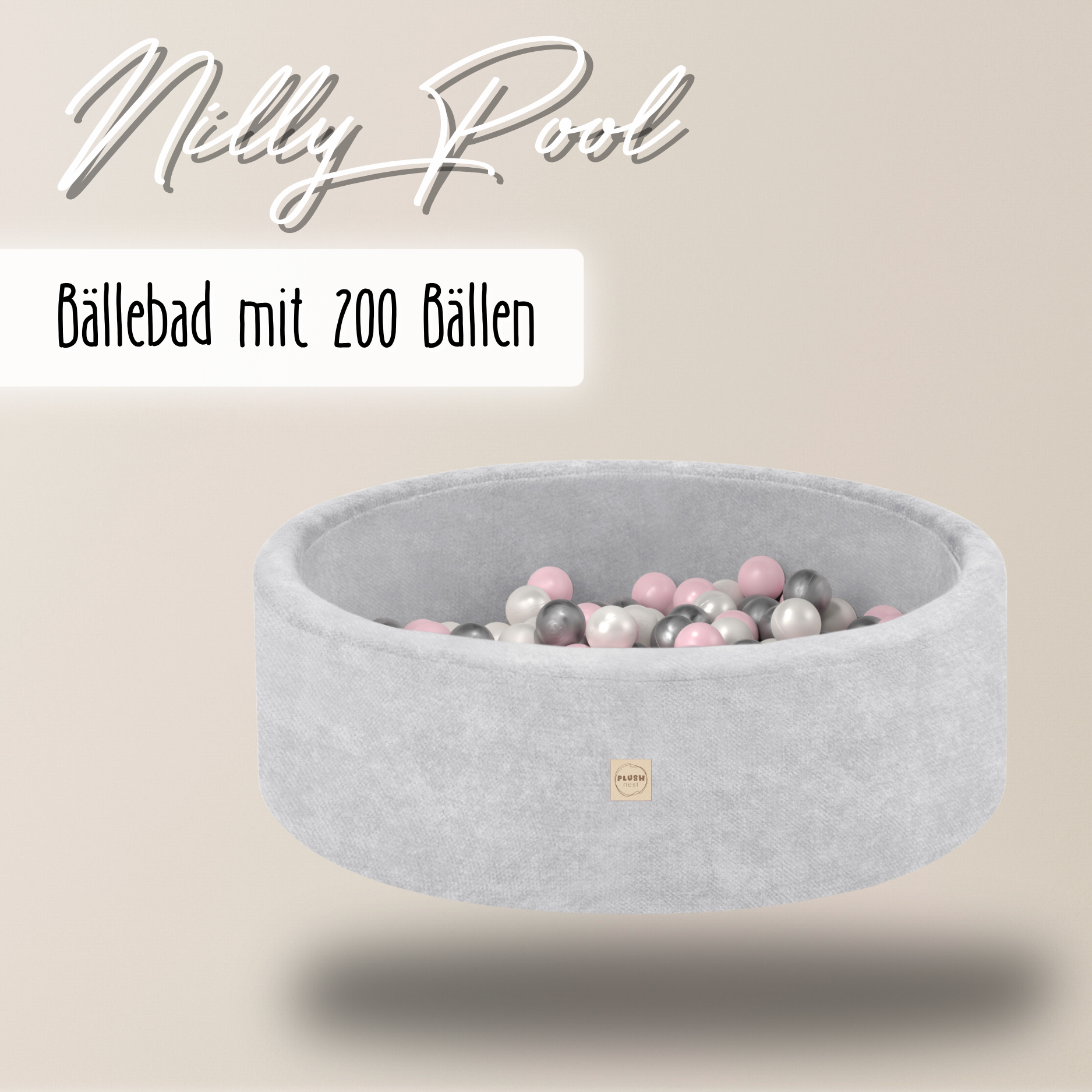 "Nilly Pool" Bällebad 90x30cm mit 200 Bällen