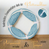 Spieltunnel aus Baumwolle/Hanf, passend zum runden Spielzelt, 180x46cm