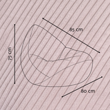 "Cozy Cloud" Kinder-Sitzsack 80x85cm mit EPS Perlen