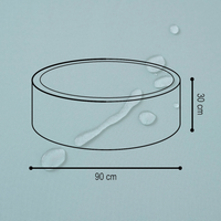 "Sunny Pool" wasserfestes Bällebad 90x30cm OHNE Bälle
