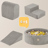 "Bally Play" Bällebad 90x30cm mit 3 Bauelementen & 200 Bällen