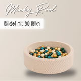 "Minky Pool" Bällebad 90x30cm mit 200 Bällen