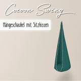 Cocoon Swing – Hängeschaukel aus Baumwolle mit Sitzkissen