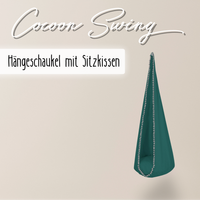 Cocoon Swing – Hängeschaukel aus Baumwolle mit Sitzkissen