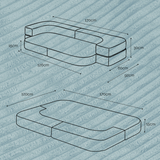 "Foldie Dream" Sofabett für Kinder 170×120 cm