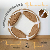 Spieltunnel aus Baumwolle/Hanf, passend zum runden Spielzelt, 180x46cm