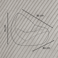 "Cozy Cloud" Kinder-Sitzsack 80x85cm mit EPS Perlen
