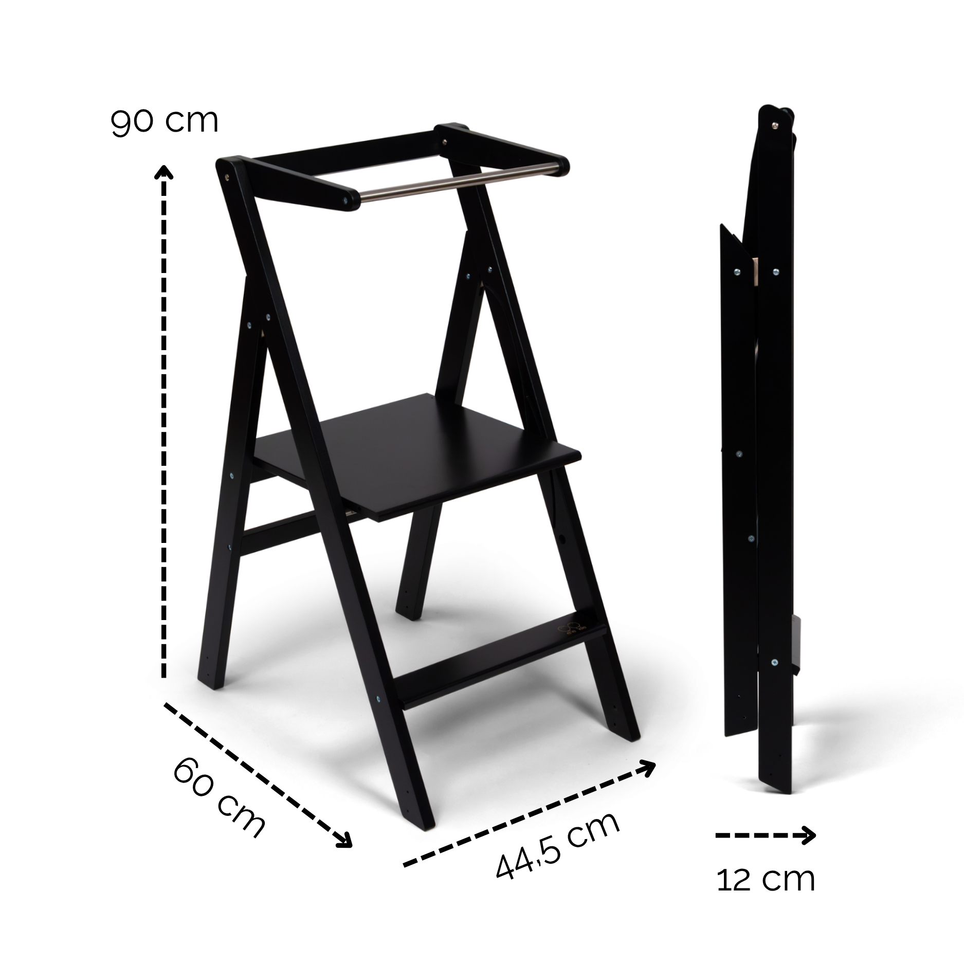 STEP’n’FOLD® – Faltbarer Montessori Lernturm mit verstellbarer Höhe