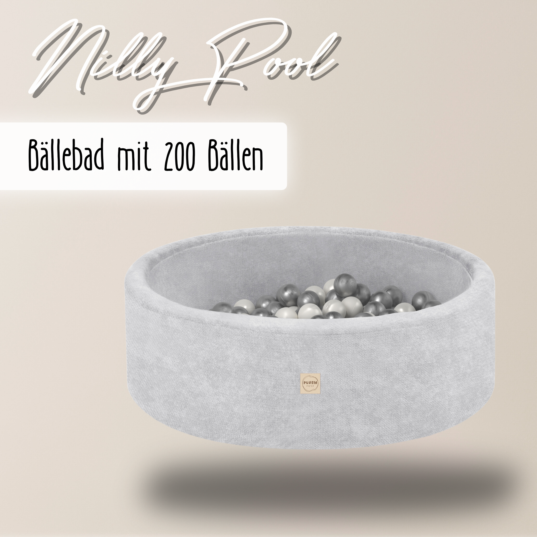 "Nilly Pool" Bällebad 90x30cm mit 200 Bällen