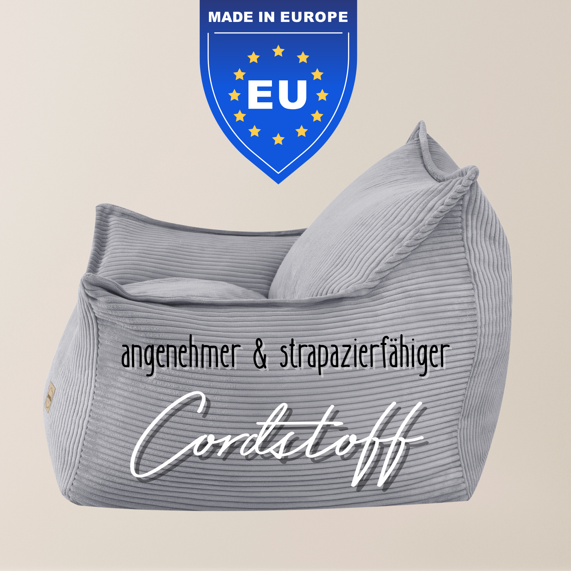 "Cordy Throne" bequemer Kinder-Relaxsessel 80x73x58cm