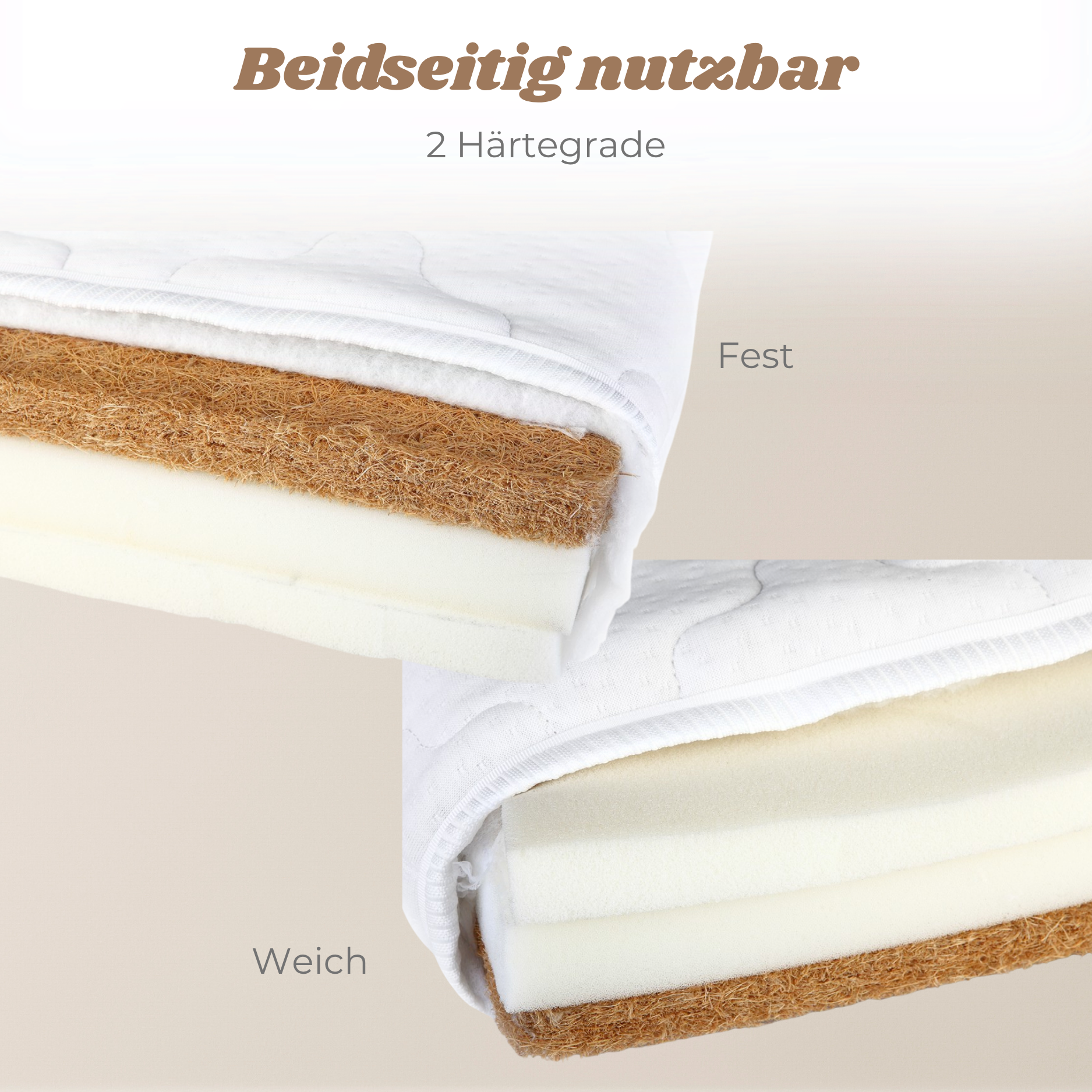 Yappy JUNIOR - Kindermatratze 160×80 cm, zweiseitig, mit Aloe Vera-Bezug