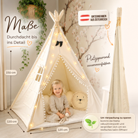 Tipi children's tent - 100% cotton