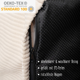 "Yappy Nest" XXL Sitzsack 70x50x80cm mit EPS-Perlen & Anti-Rutsch-Boden