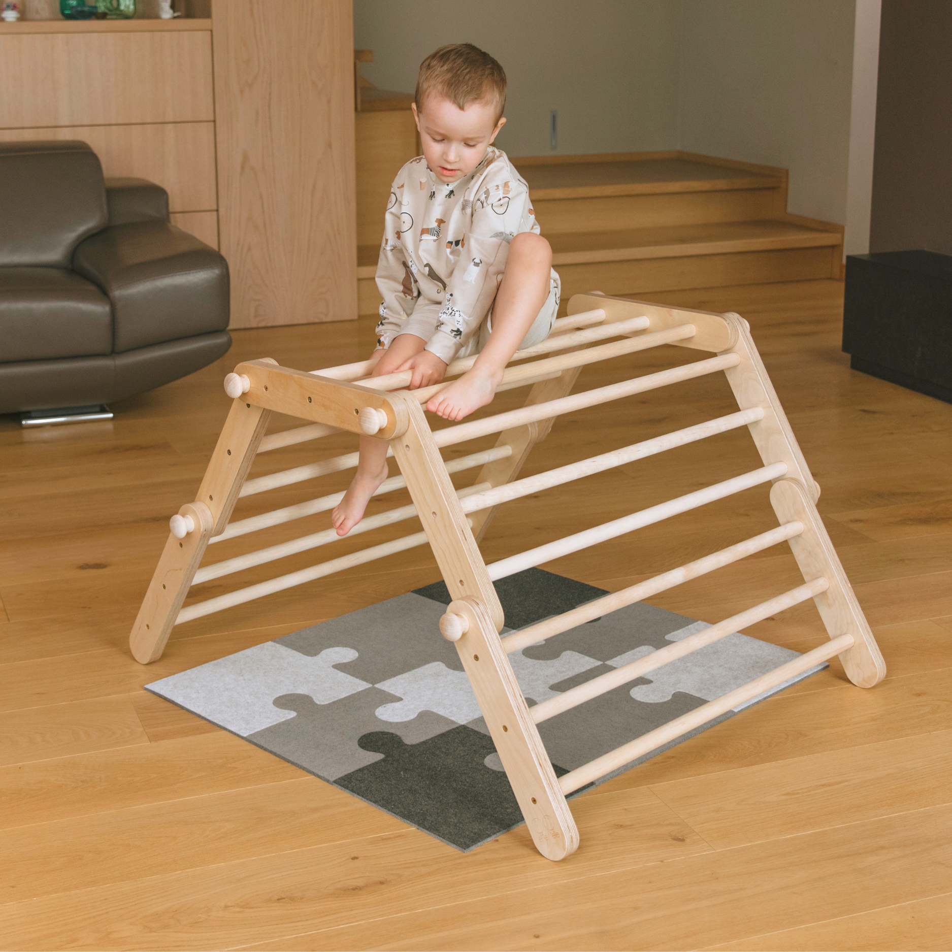 Filz-Puzzlematte aus recyceltem Material, 50x50 & 90x76cm