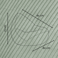 "Cozy Cloud" Kinder-Sitzsack 80x85cm mit EPS Perlen