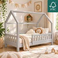 YappyTrygg JUNIOR - Hausbett 160×80 cm mit Rausfallschutz
