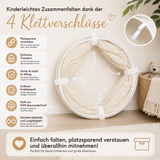 Spieltunnel aus Baumwolle/Hanf, passend zu den Spielzelten, 180x46cm
