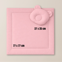 Baby Bettwäsche-Set mit Füllung – Decke & Teddy-Kissen aus 100% Baumwolle