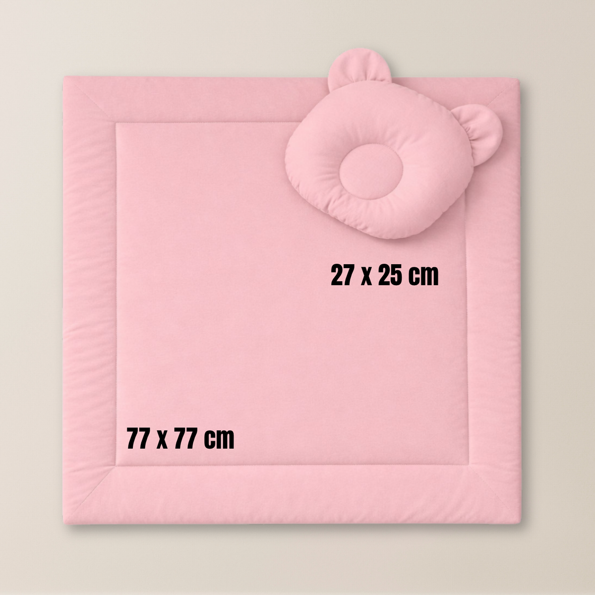 Baby Bettwäsche-Set mit Füllung – Decke & Teddy-Kissen aus 100% Baumwolle