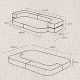 "Woolly Dream" Sofabett für Kinder 170×120 cm