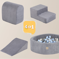 "Bally Play" Bällebad 90x30cm mit 3 Bauelementen & 200 Bällen