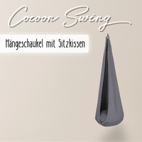 Cocoon Swing – Hängeschaukel aus Baumwolle mit Sitzkissen