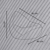 "Cozy Cloud" Kinder-Sitzsack 80x85cm mit EPS Perlen