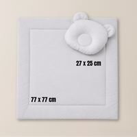 Baby Bettwäsche-Set mit Füllung – Decke & Teddy-Kissen aus 100% Baumwolle