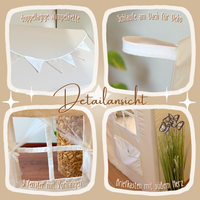 Spielhaus - mit Briefkasten & Wimpelkette