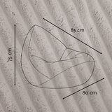 "Fluffy Cloud" Kinder-Sitzsack 80x85cm mit EPS Perlen