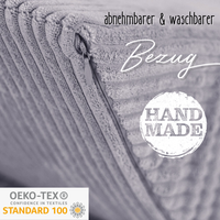 "Moon Lounger" Modularer Kinder-Chaiselongue 145×35×45cm