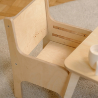 Tulla® Kinderstuhl – 3fach höhenverstellbarer Montessori Stuhl aus Holz