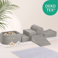 "Mini Castle" Indoor Spielplatz-Set mit Mini-Bällebad & 100 Bällen