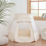 Pop-Up Bällebad-Spielzelt aus Baumwolle/Hanf