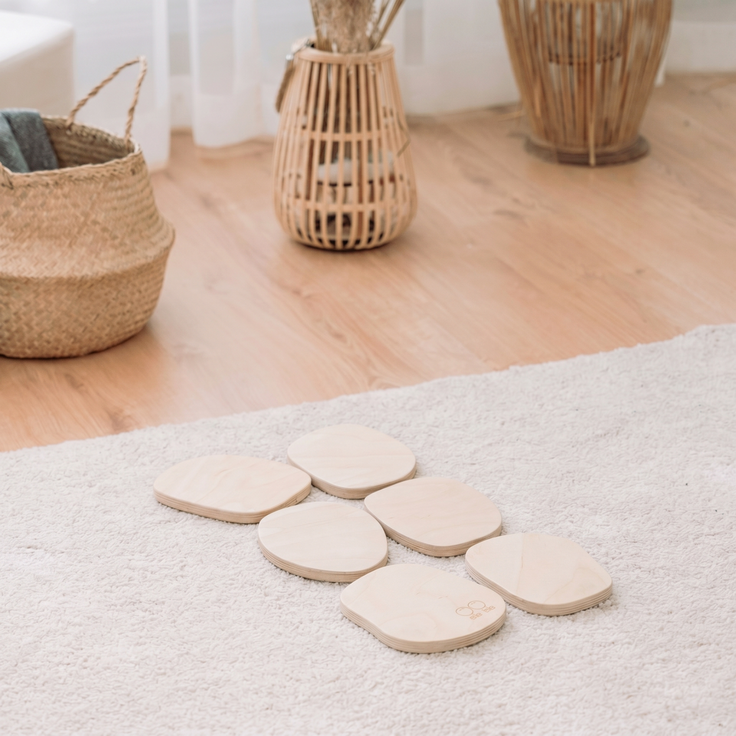 Montessori Balance-Trittsteine aus Holz